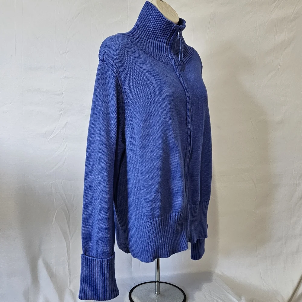 [NWT] Talbots Long Sleeve Mock Neck Sweater Jacket - Picture 7 of 13